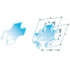 槽式可調水平四通蓋--體 XQJ-C-04A1